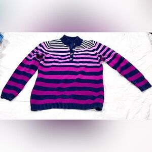 Liz Claiborne Vibrant Striped Women's Sweater